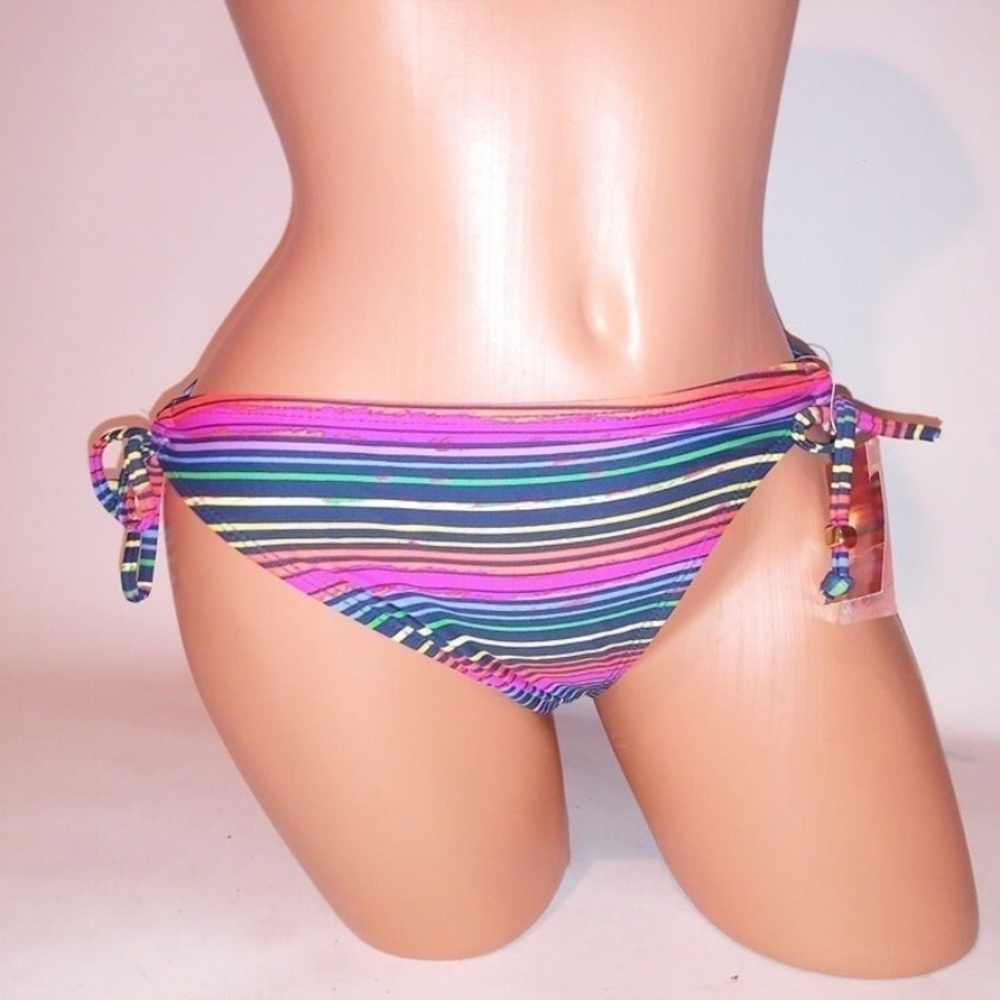 Striped Multicolor Bikini Bottom